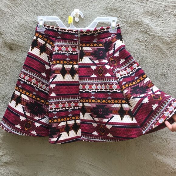 Colorful skirt, printed skirt, tribal print skirt, western skirt,western wear - Picture 2 of 6